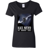 T-Shirts Black / S Black Panther The Animated Series Women's V-Neck T-Shirt