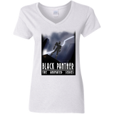 T-Shirts White / S Black Panther The Animated Series Women's V-Neck T-Shirt