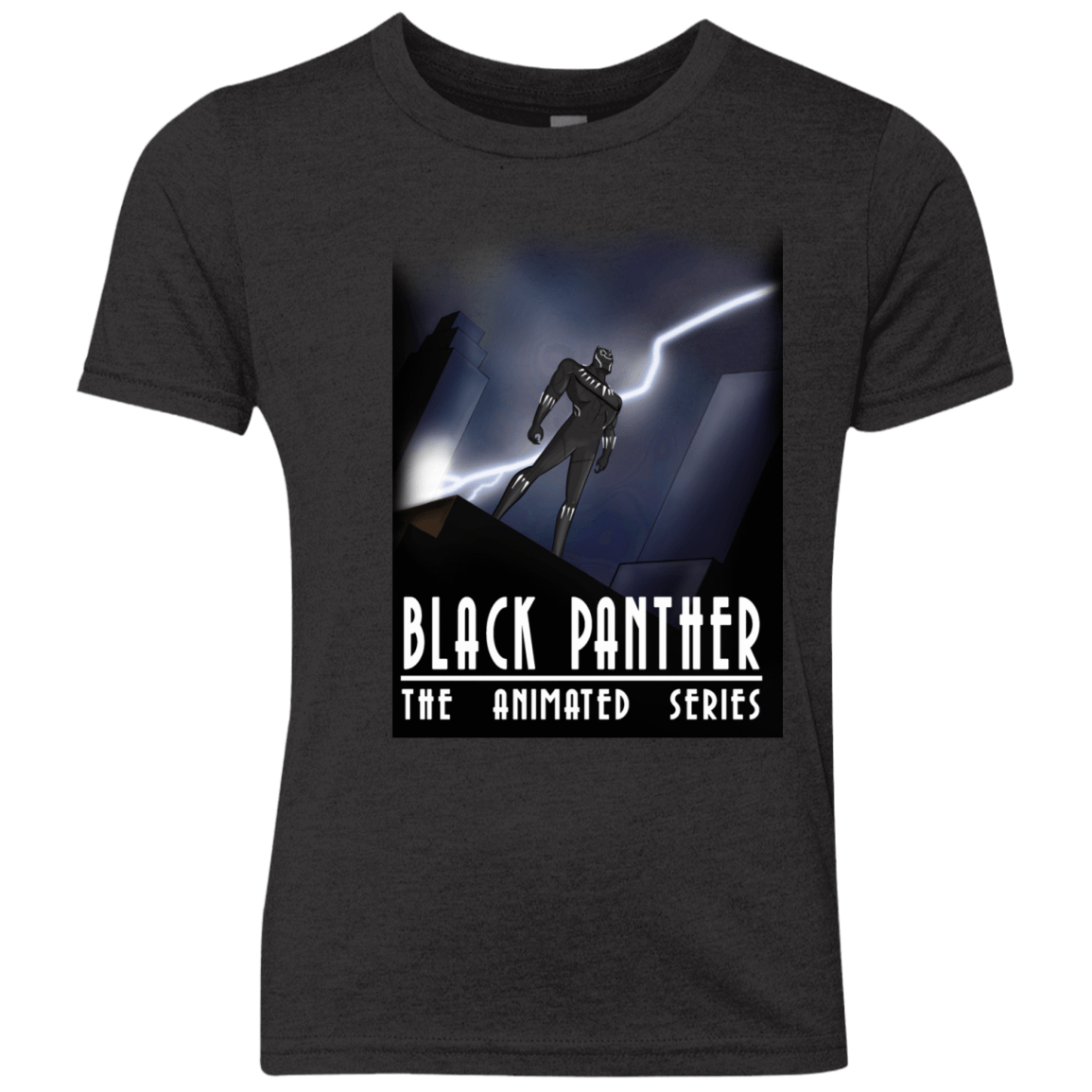 T-Shirts Vintage Black / YXS Black Panther The Animated Series Youth Triblend T-Shirt