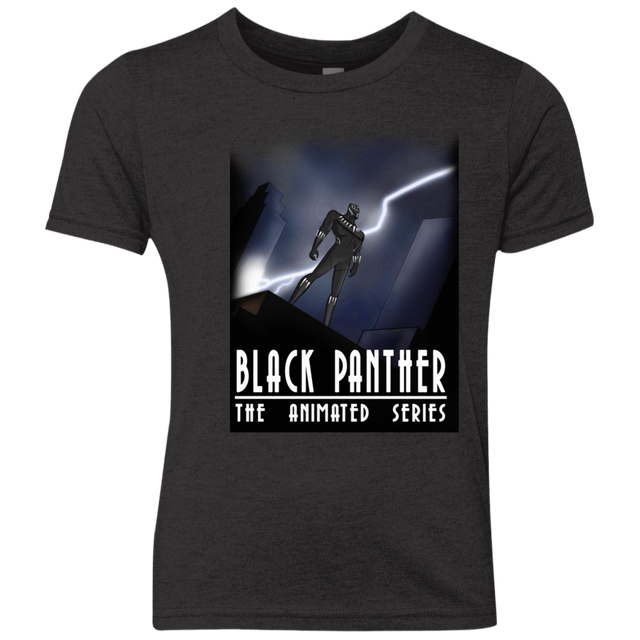 T-Shirts Vintage Black / YXS Black Panther The Animated Series Youth Triblend T-Shirt