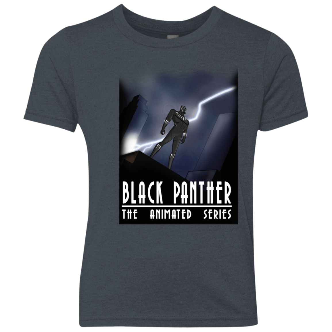 T-Shirts Vintage Navy / YXS Black Panther The Animated Series Youth Triblend T-Shirt
