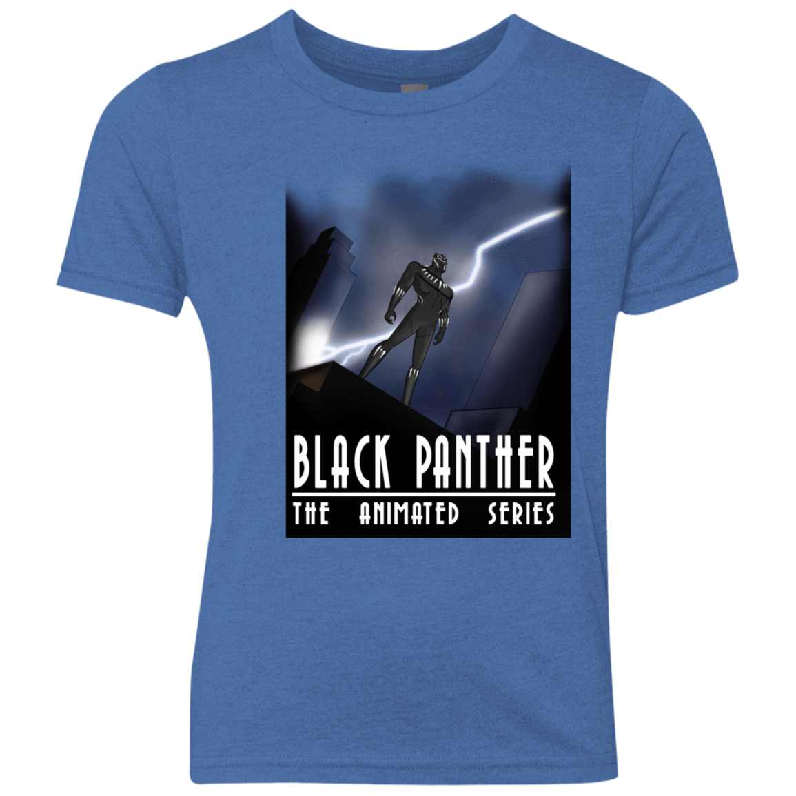 T-Shirts Vintage Royal / YXS Black Panther The Animated Series Youth Triblend T-Shirt