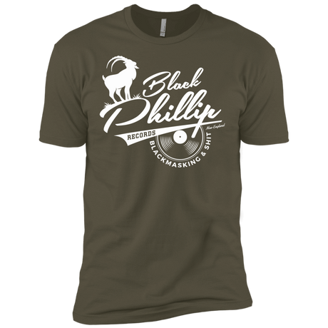T-Shirts Military Green / X-Small BLACK PHILLIP RECORDS Men's Premium T-Shirt