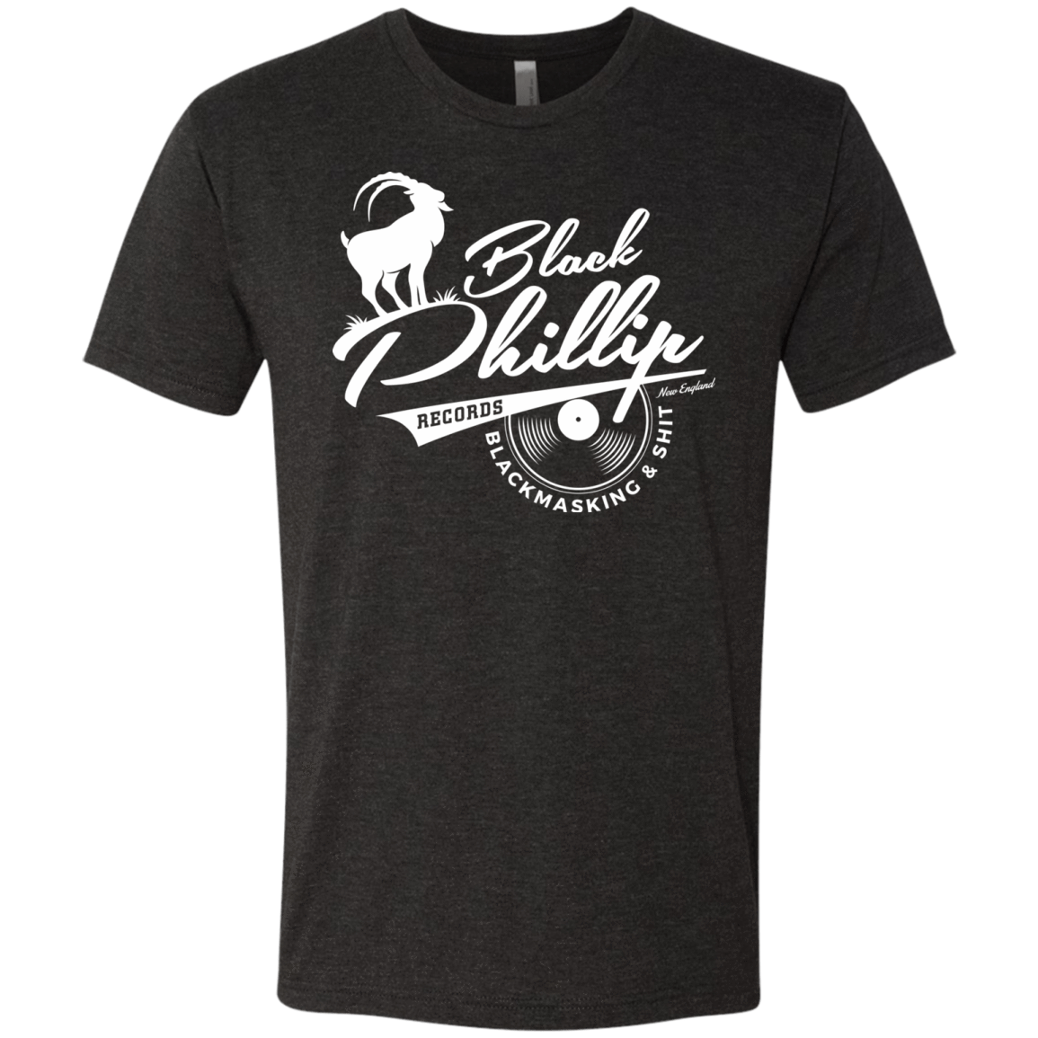 T-Shirts Vintage Black / Small BLACK PHILLIP RECORDS Men's Triblend T-Shirt