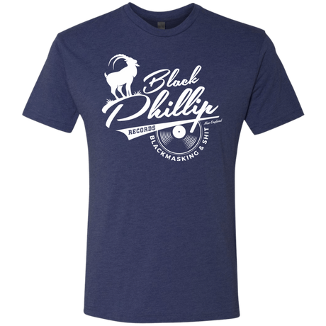 T-Shirts Vintage Navy / Small BLACK PHILLIP RECORDS Men's Triblend T-Shirt