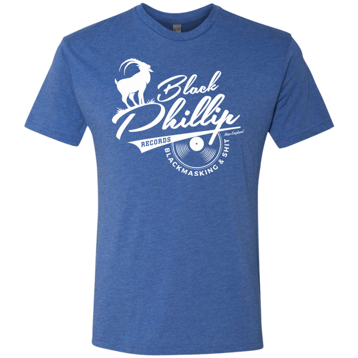 T-Shirts Vintage Royal / Small BLACK PHILLIP RECORDS Men's Triblend T-Shirt