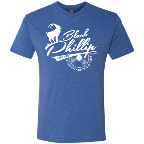 T-Shirts Vintage Royal / Small BLACK PHILLIP RECORDS Men's Triblend T-Shirt