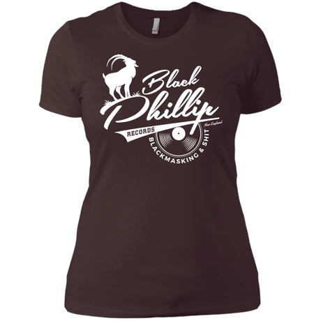 T-Shirts Dark Chocolate / X-Small BLACK PHILLIP RECORDS Women's Premium T-Shirt