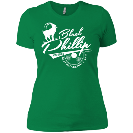 T-Shirts Kelly Green / X-Small BLACK PHILLIP RECORDS Women's Premium T-Shirt