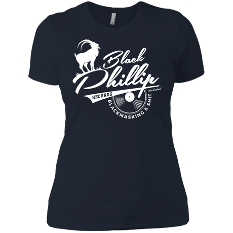 T-Shirts Midnight Navy / X-Small BLACK PHILLIP RECORDS Women's Premium T-Shirt