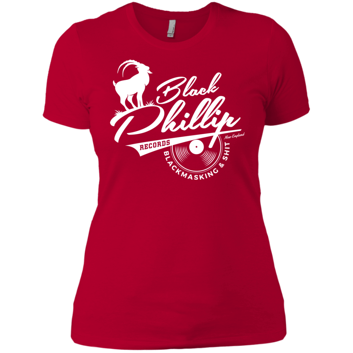 T-Shirts Red / X-Small BLACK PHILLIP RECORDS Women's Premium T-Shirt