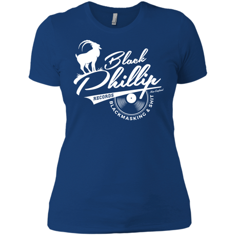T-Shirts Royal / X-Small BLACK PHILLIP RECORDS Women's Premium T-Shirt