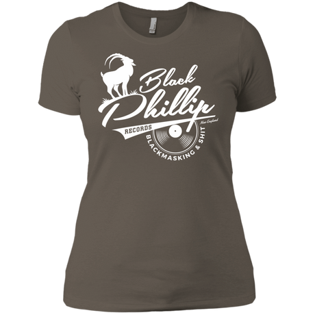 T-Shirts Warm Grey / X-Small BLACK PHILLIP RECORDS Women's Premium T-Shirt