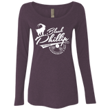 T-Shirts Vintage Purple / Small BLACK PHILLIP RECORDS Women's Triblend Long Sleeve Shirt