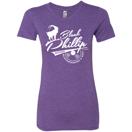 T-Shirts Purple Rush / Small BLACK PHILLIP RECORDS Women's Triblend T-Shirt