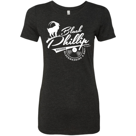 T-Shirts Vintage Black / Small BLACK PHILLIP RECORDS Women's Triblend T-Shirt