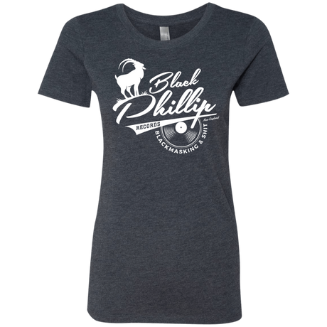 T-Shirts Vintage Navy / Small BLACK PHILLIP RECORDS Women's Triblend T-Shirt