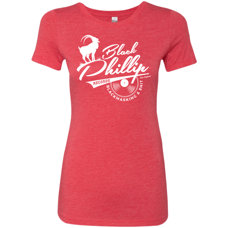 T-Shirts Vintage Red / Small BLACK PHILLIP RECORDS Women's Triblend T-Shirt