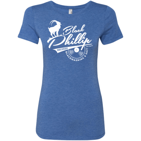 T-Shirts Vintage Royal / Small BLACK PHILLIP RECORDS Women's Triblend T-Shirt