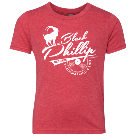 T-Shirts Vintage Red / YXS BLACK PHILLIP RECORDS Youth Triblend T-Shirt