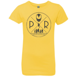 T-Shirts Vibrant Yellow / YXS Black Power Girls Premium T-Shirt