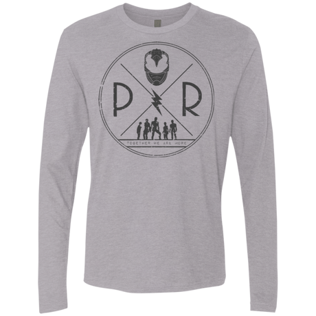 T-Shirts Heather Grey / Small Black Power Men's Premium Long Sleeve