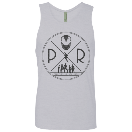 T-Shirts Heather Grey / Small Black Power Men's Premium Tank Top