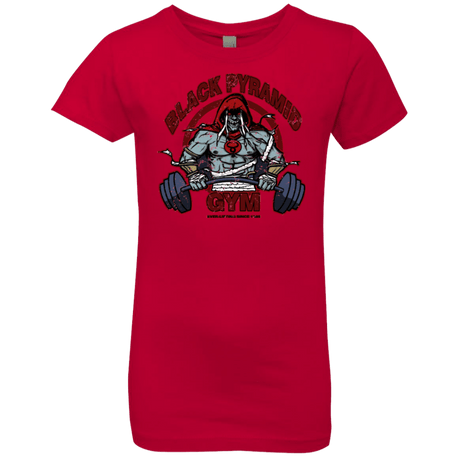 T-Shirts Red / YXS Black Pyramid Gym Girls Premium T-Shirt