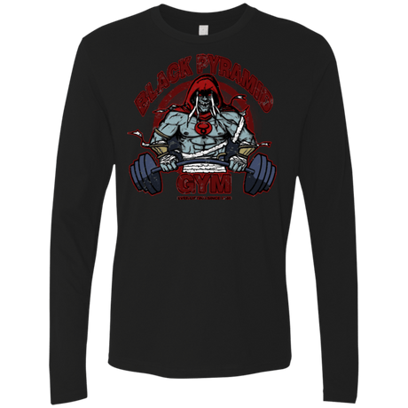 T-Shirts Black / Small Black Pyramid Gym Men's Premium Long Sleeve