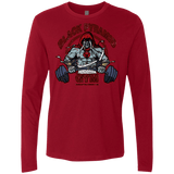 T-Shirts Cardinal / Small Black Pyramid Gym Men's Premium Long Sleeve