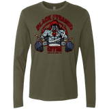 T-Shirts Military Green / Small Black Pyramid Gym Men's Premium Long Sleeve