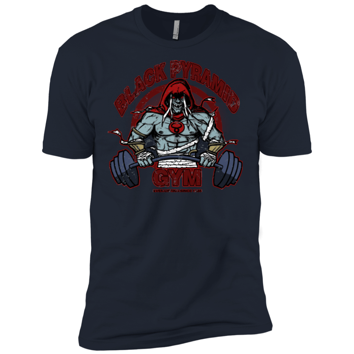 T-Shirts Midnight Navy / X-Small Black Pyramid Gym Men's Premium T-Shirt