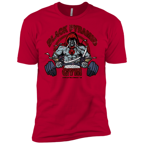 T-Shirts Red / X-Small Black Pyramid Gym Men's Premium T-Shirt