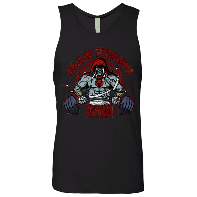 T-Shirts Black / Small Black Pyramid Gym Men's Premium Tank Top