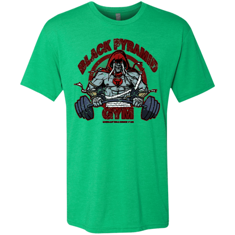 T-Shirts Envy / Small Black Pyramid Gym Men's Triblend T-Shirt