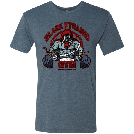 T-Shirts Indigo / Small Black Pyramid Gym Men's Triblend T-Shirt
