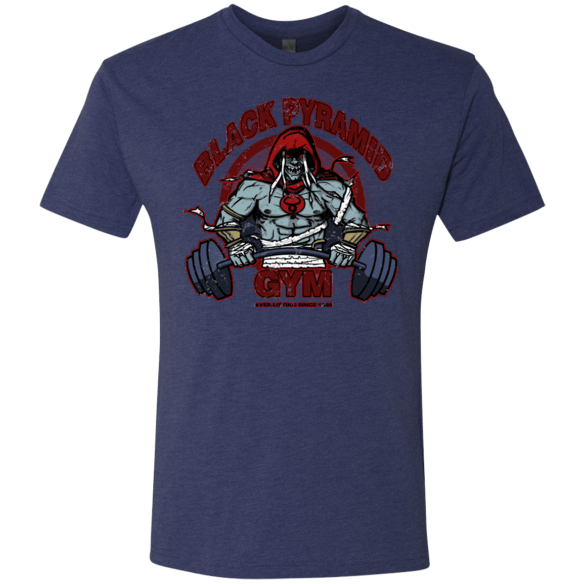 T-Shirts Vintage Navy / Small Black Pyramid Gym Men's Triblend T-Shirt