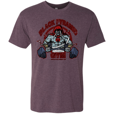 T-Shirts Vintage Purple / Small Black Pyramid Gym Men's Triblend T-Shirt