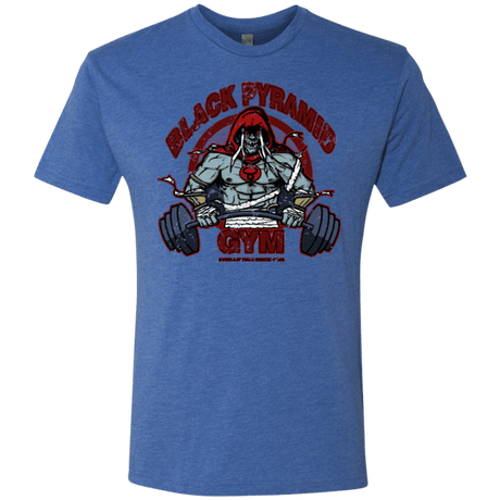 T-Shirts Vintage Royal / Small Black Pyramid Gym Men's Triblend T-Shirt