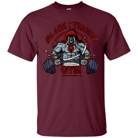 T-Shirts Maroon / Small Black Pyramid Gym T-Shirt