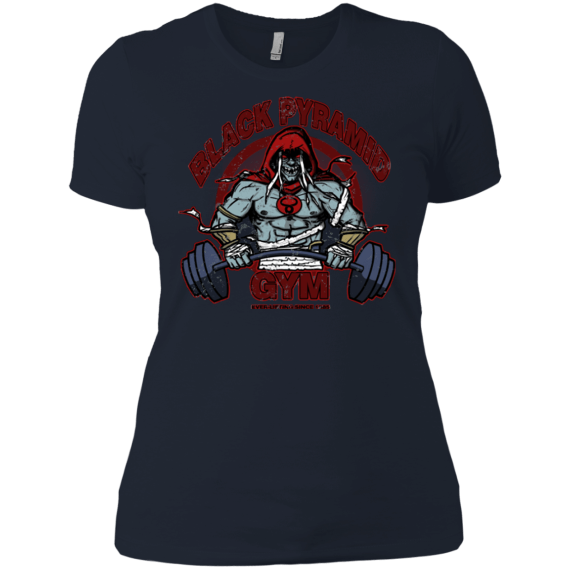 T-Shirts Midnight Navy / X-Small Black Pyramid Gym Women's Premium T-Shirt