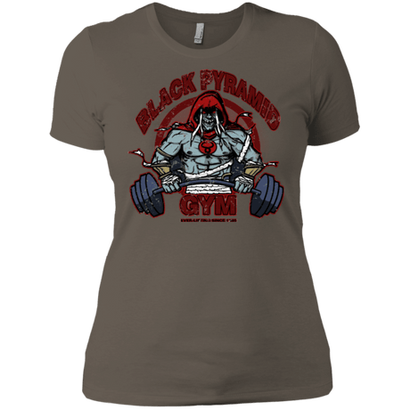 T-Shirts Warm Grey / X-Small Black Pyramid Gym Women's Premium T-Shirt