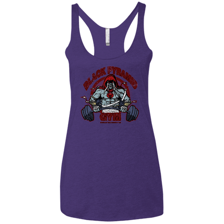 T-Shirts Purple / X-Small Black Pyramid Gym Women's Triblend Racerback Tank