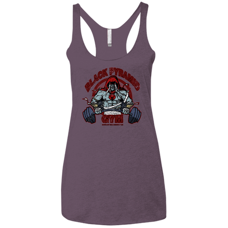T-Shirts Vintage Purple / X-Small Black Pyramid Gym Women's Triblend Racerback Tank