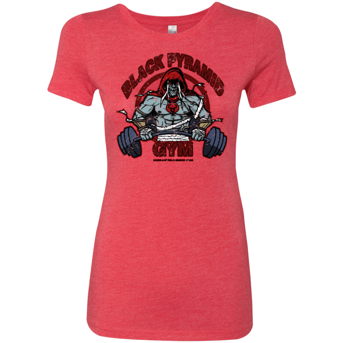 T-Shirts Vintage Red / Small Black Pyramid Gym Women's Triblend T-Shirt
