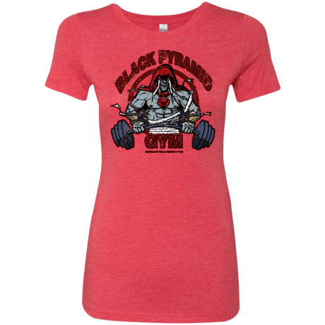 T-Shirts Vintage Red / Small Black Pyramid Gym Women's Triblend T-Shirt