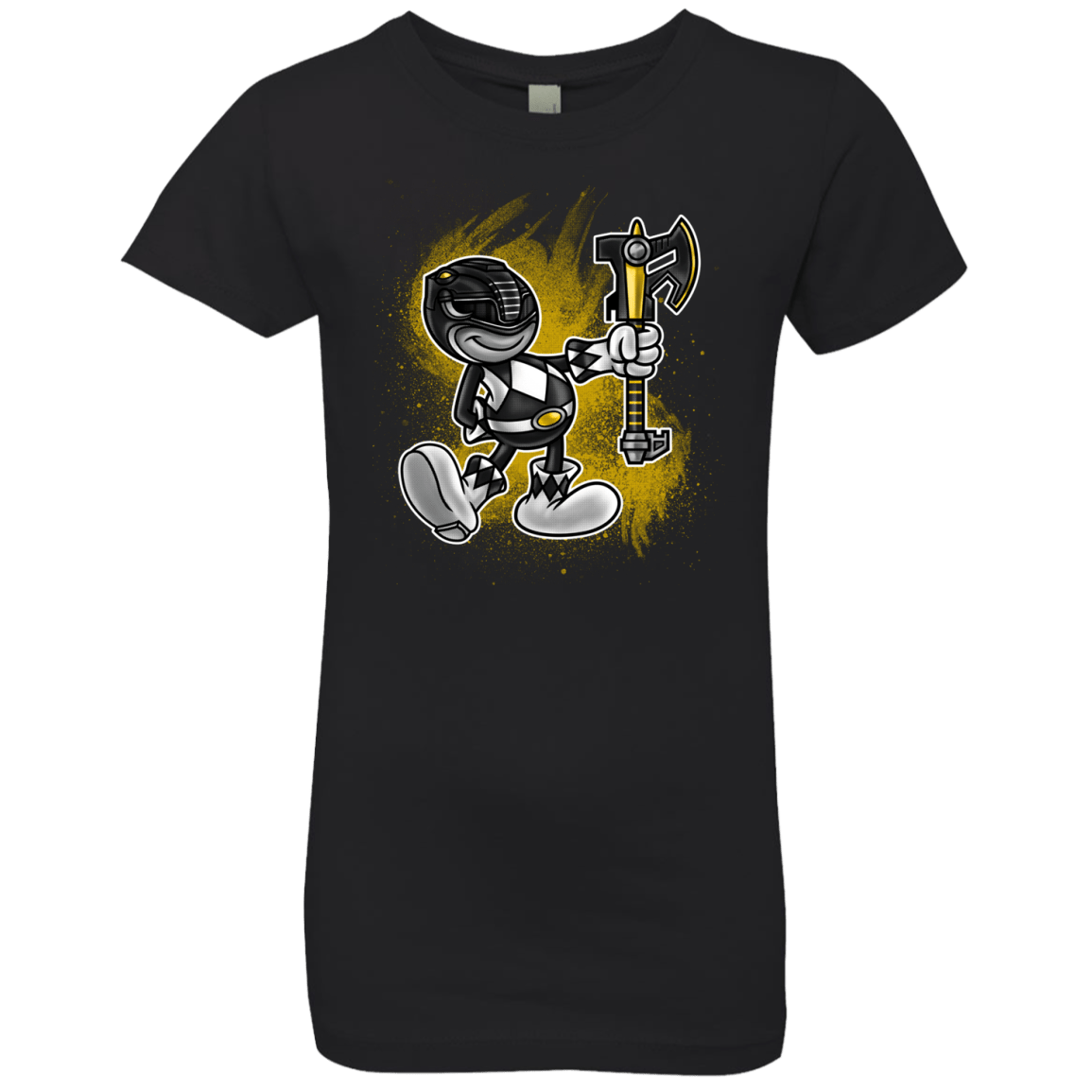 Black Ranger Artwork Girls Premium T-Shirt