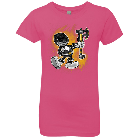 T-Shirts Hot Pink / YXS Black Ranger Artwork Girls Premium T-Shirt