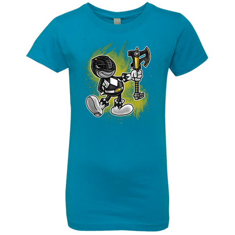 T-Shirts Turquoise / YXS Black Ranger Artwork Girls Premium T-Shirt