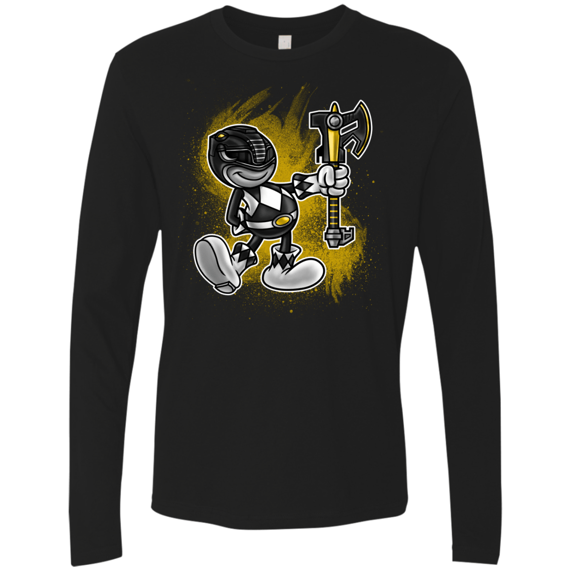 T-Shirts Black / Small Black Ranger Artwork Men's Premium Long Sleeve